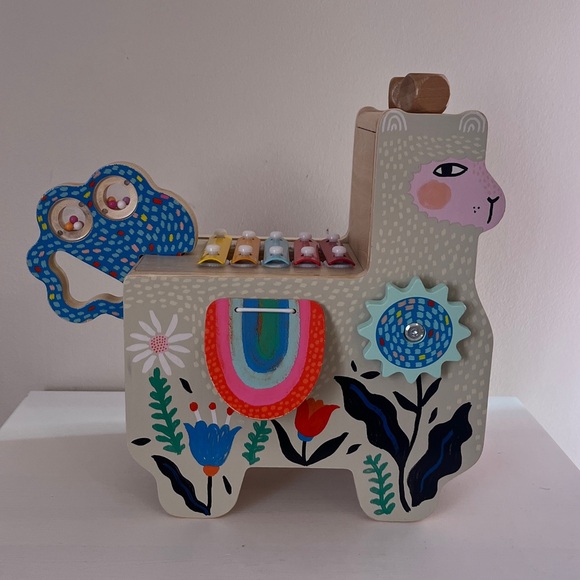 Manhattan Toy Musical Llama Wooden Toddler Toy - Picture 4 of 11